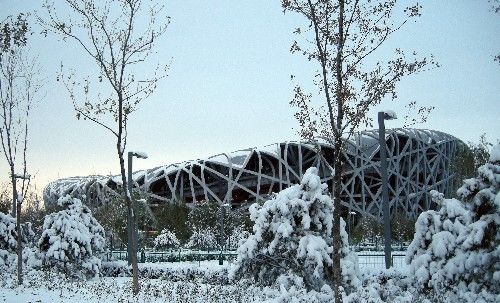 鸟巢雪景